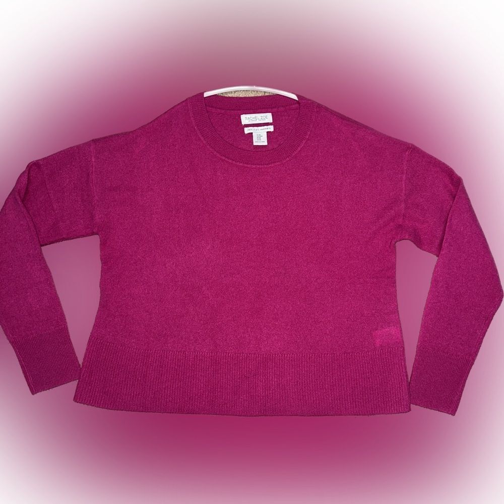 Rachel Zoe Pink Cashmere Crewneck